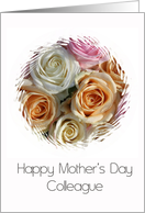 Colleague Happy Mother’s Day Pastel Roses card