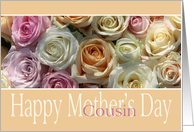 Cousin Happy Mother’s Day Pastel Roses card