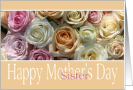 Sister Happy Mother’s Day Pastel Roses card