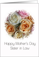 Sister in Law Happy Mother’s Day Pastel Roses card