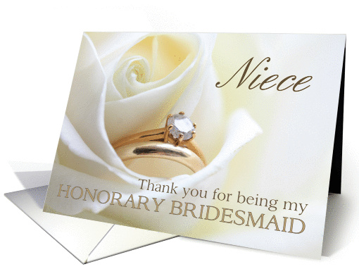 Niece Thank you for being my Honorary bridesmaid - Bridal... (850844)