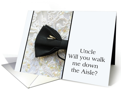 Uncle walk me down the aisle request Bow tie and rings on... (852342)