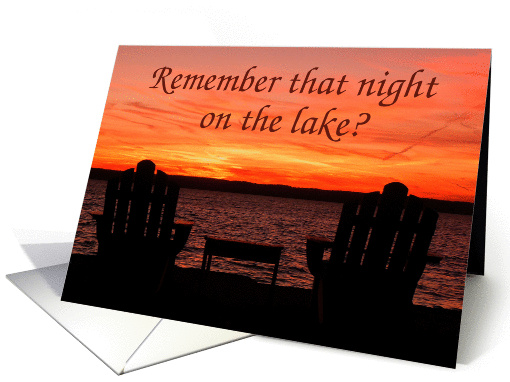 Lake Anniversary card (888954)