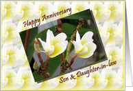 Wedding Anniversary - Son and Daughter in law card