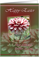 Easter wishes Sister and Brother-in-Law-Flowers card