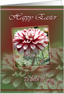 Easter wishes for Couple-Flowers card