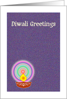 Diwali Greetings Lamp card