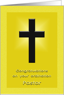 Congratulations on ordination - Pastor card