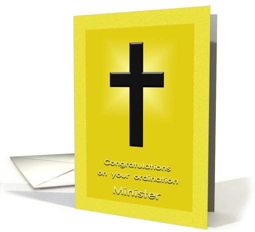 Congratulations on ordination - Minister card (803903)