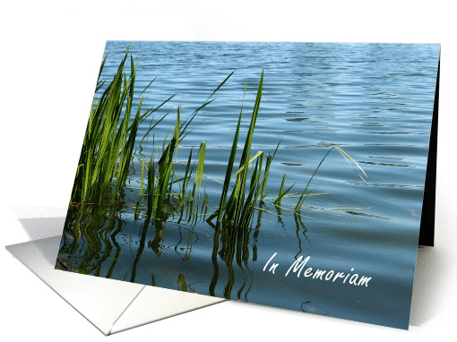 Serene scene Memorial Invitation card (844487)