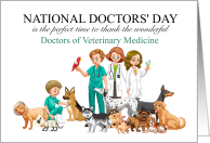 DVM National Doctors’ Day Cute Illustration card