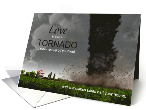 Funny Divorce Congratulations Tornado Humor card (1572382)