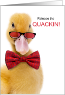 Funny Easter Release the Quackin Play on Words card