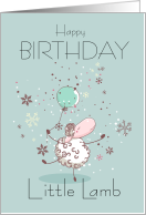 Little Birthday Lamb for Baby and Toddler Ages card