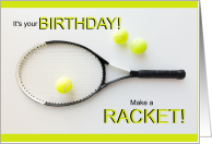 Tennis Lover’s Funny Birthday card