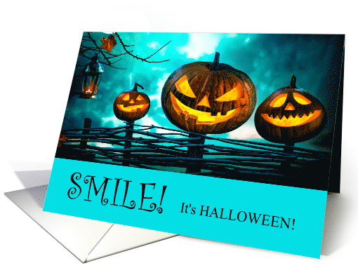 Smile It's Halloween Jack o' Lanterns card (1697322)