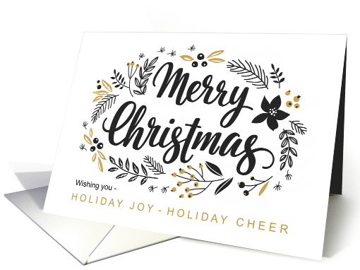 Merry Christmas Holiday Joy and Holiday Cheer card (1699696)