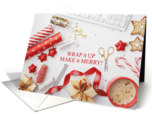 Christmas Wrap and Cookies Make it Merry card (1707002)
