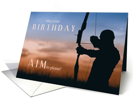 Male Archer Birthday Archery Theme card (1730728)