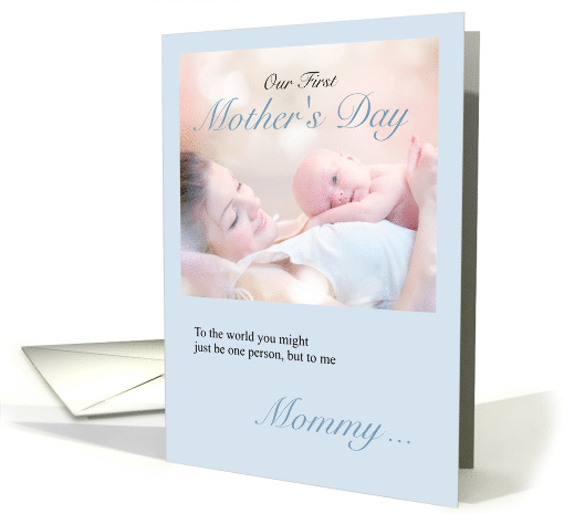First Mother's Day from Baby in Soft Blue card (1766146)