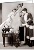 Mommy’s Kissing Santa card
