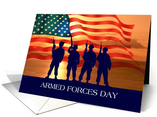 Happy Armed Forces Day. Patriotic Design card (1083512)