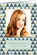 Graduation BBQ Party Invitation. Custom Photo Name and Year card