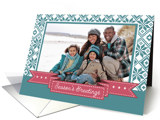 Season's Greetings. Personalized Christmas Photo Card... (1332808)