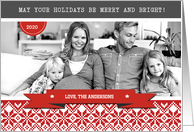 Happy Holidays. Personalized Christmas Photo Card
