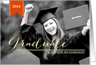 Class of 2024 Graduation Announcement Custom Photo card