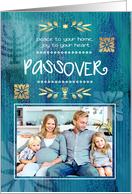 Happy Passover from Our Home to Yours. Custom Photo Card
