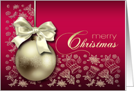 Merry Christmas, Christmas Ornament Design card