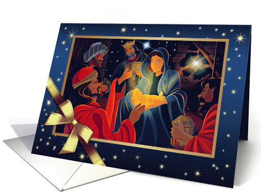 Merry Christmas Three Wise Men card (534188)
