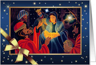 Merry Christmas Three Wise Men card