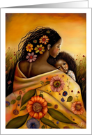 Thank you Mom Mother’s Day Wishes African American Mother and Daughter card