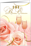 101st Birthday Party Invitation card