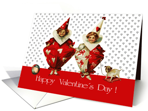 Happy Valentine's Day. Fun Vintage Kids card (750745)