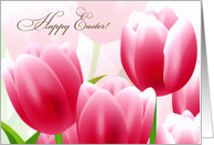 Happy Easter Card for Parents. Spring Tulips card