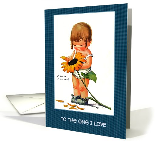 To the One I Love . Vintage card (820806)
