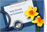 Buona Giornata dell’Infermiere. Nurses Day Card in Italian card