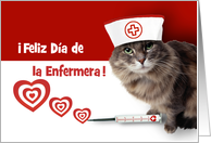 Feliz Da de la Enfermera.Fun Nurses Day Spanish Card