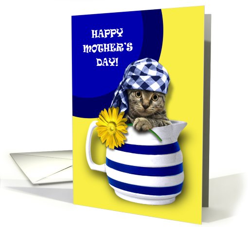 Happy Mother's Day. Funny Kitten card (919886)