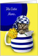 Dla Ciebie Mamo. Mother’s Day Card in Polish card