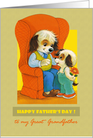 For Great Grandfather on Father’s Day. Vintage card