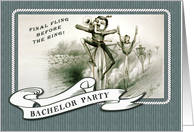 Bachelor Party Invitation. Fun Vintage Design card