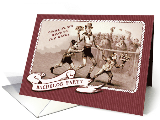 Bachelor Party Invitation. Fun Vintage Design card (933922)