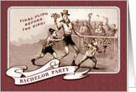 Bachelor Party Invitation. Fun Vintage Design card
