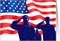 Happy Veterans Day. Patriotic Design card