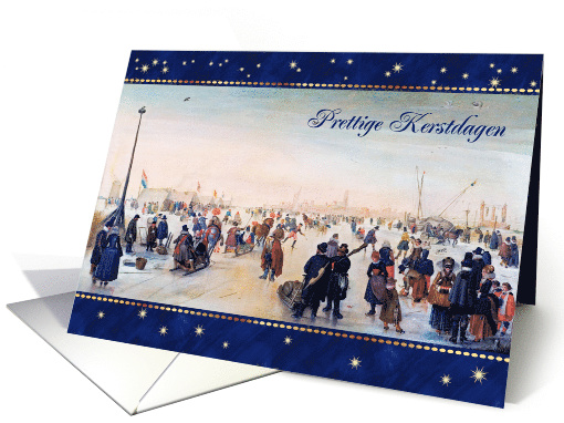 Prettige Kerstdagen. Vintage Design Dutch Christmas card (986423)
