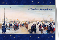 Prettige Kerstdagen. Vintage Design Dutch Christmas Card